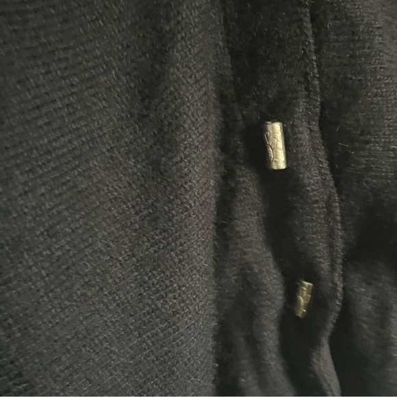 Nougat London black cardiagan sweater. cashmere and angora SZ 1. Quarter sleeve - Picture 2 of 9